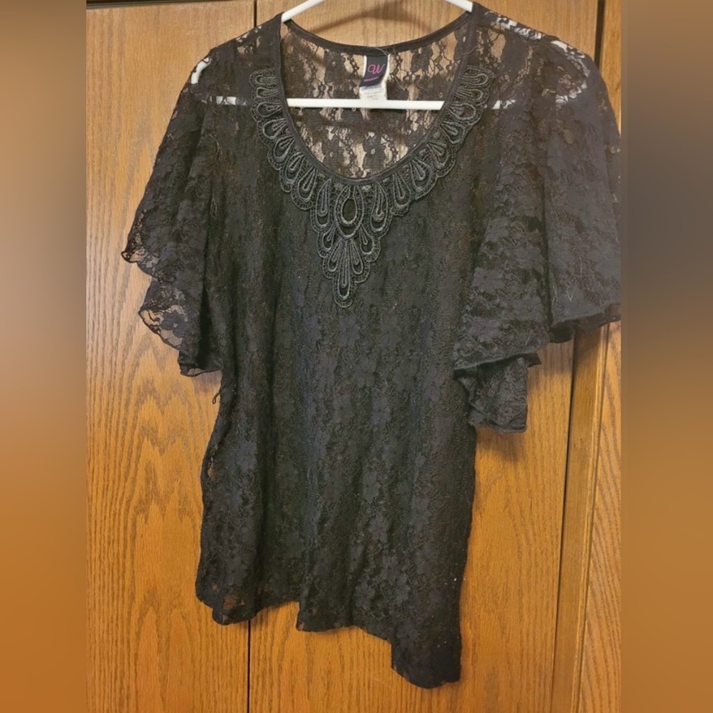 Wrapper Lace Top